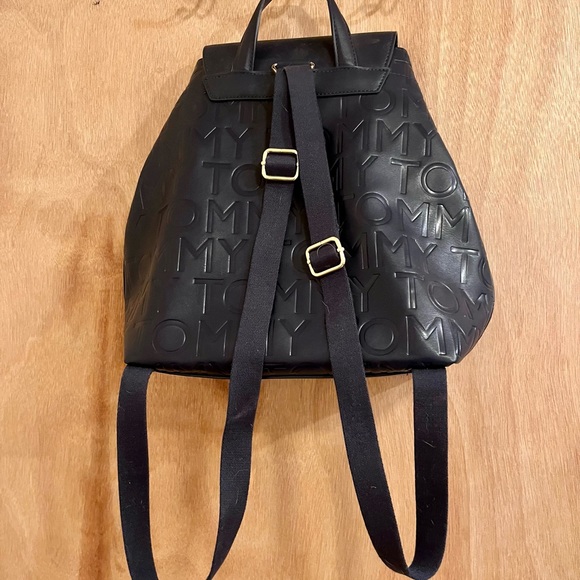 Tommy Hilfiger Irene II Flap Tommy Embossed Backpack Purse - Picture 3 of 4